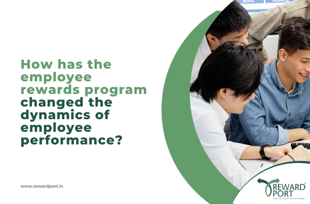 How has the employee rewards program changed the dynamics of employee performance?